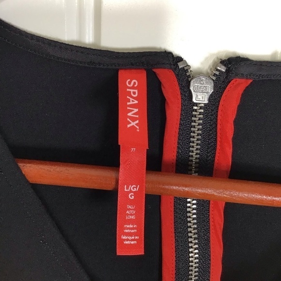 SPANX The Perfect Jumpsuit in Classic Black Size Large Tall. - Picture 6 of 15